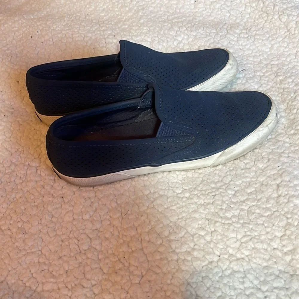 Sperry top sider slip on sneakers navy size 7:5
